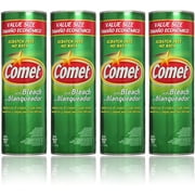 Comet Cleaner with Bleach Powder 25-Ounces | Scratch-Free | (Value Pack of 4-Units)