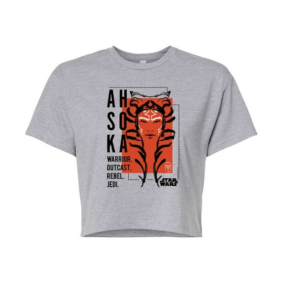 Star Wars - Ahsoka Collage - Juniors Cropped Graphic T-Shirt