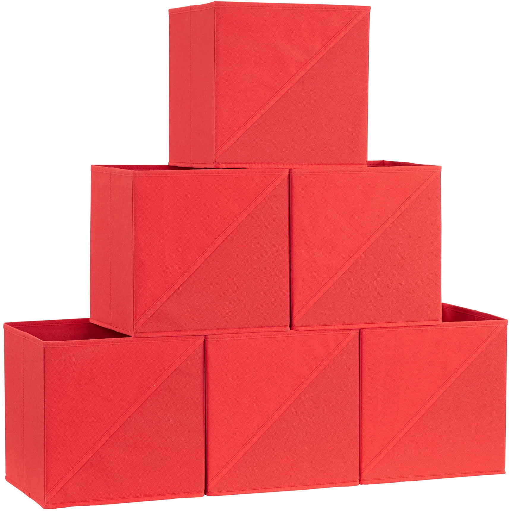 Household Essentials Diagonal Pull Collapsible Fabric Cube Open Storage