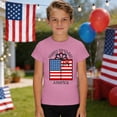 thumbnail image 2 of Tfken 4Th Of July Summer Shirts T-Shirts For Boys Kids 250Th Anniversary America Independence Day Short Sleeve Tops Patriotic Letter Print Teen Casual T Shirts Size 2-3 Years Pink, 2 of 4