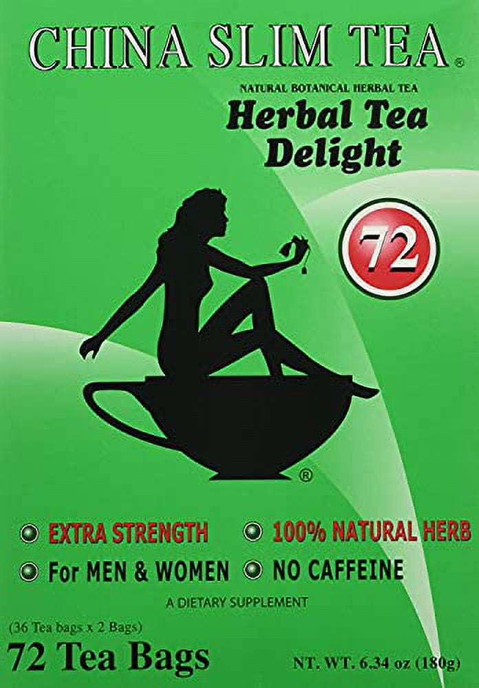 China Slim Dieter'S Tea Delight, Large, 72-Count (Pack Of 2, 144 Tea Bags Total)