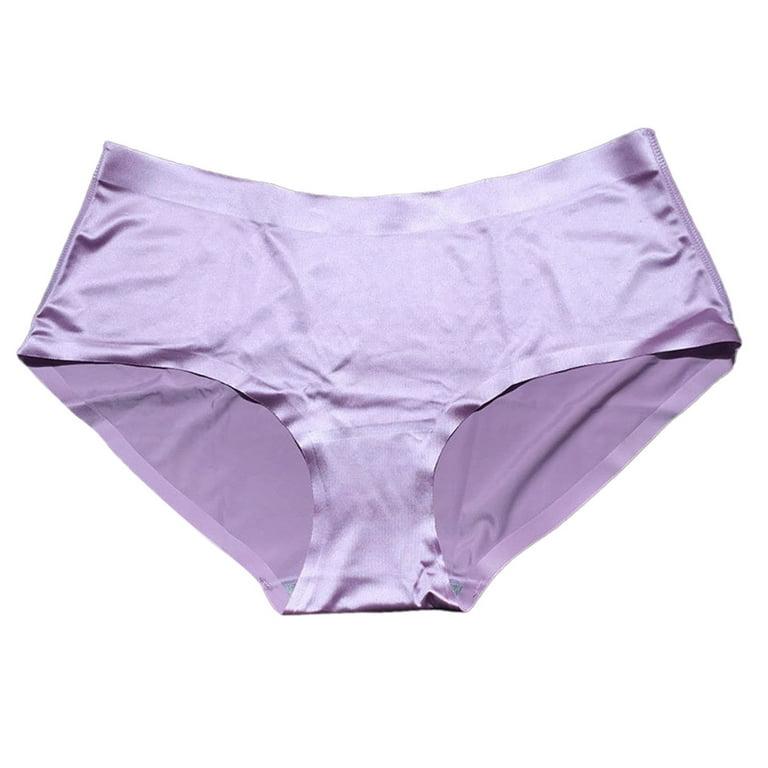 2 Pairs X Bonds Womens Seamless Midi Underwear Dark Purple - Dark Purple