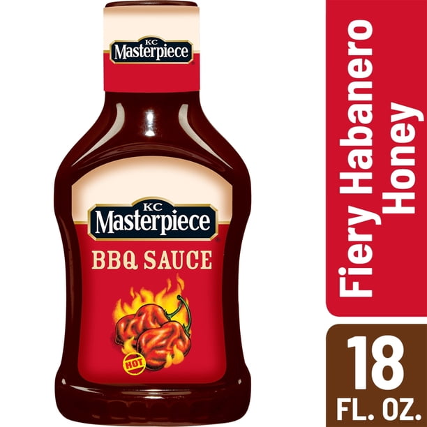 KC Masterpiece Fiery Habanero Honey Barbecue Sauce, 18 Ounces