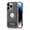 Grey, variant on Allytechgroup for iPhone 15 Pro Case with Stand, Slim PU Leather Phone Case with Kickstand for Women Men Shockproof Protective Bumper for Apple iPhone 15 Pro, Navyblue