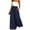 Navy, variant on Minjewel Palazzo Pants for Women Bohemian Culottes - Elastic Waist Polka Dot Print Long Length, Wide Leg Pants for Women Casual Everyday Bottoms, Pants for Women for Summer,Army Green L