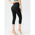 thumbnail image 2 of LOMGXIU Womens High Waist Tummy Control Cropped Capri Yoga Pants Buttery Soft Workout Leggings with Pockets, 2 of 6