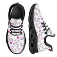 thumbnail image 1 of Zapatillas de running ligeras para mujer, zapatillas de deporte de malla antideslizantes con patrón rosa para enfermeras y hospitales, 1 of 6