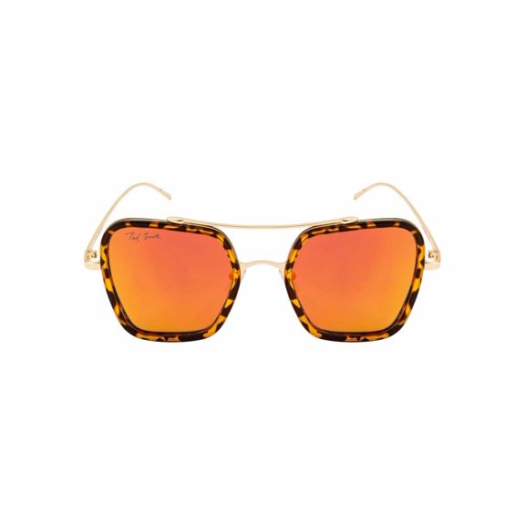 Unisex Polarized Full Rim Aviator Sunglasses With Metal Frame