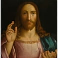 thumbnail image 2 of Francesco Bissolo 20x20 Gold Ornate Framed and Double Matted Museum Art Print Titled - Christ the Redeemer, 2 of 4