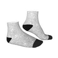 thumbnail image 3 of Bingfone Silver Glitter Design Patterned Men'S Women'S Casual Cotton Socks, 3 of 9