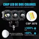 thumbnail image 4 of Par Faros De Lupa Led Focos Luz Tres Color De Moto Auto 240w, 4 of 7