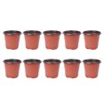 thumbnail image 1 of MasteelfCA 10PCS Plastic Plant Flower Pots Nursery Seedlings Pot Lightweight Two-tone Universal Flower Plant Container Starting Pots, 1 of 7