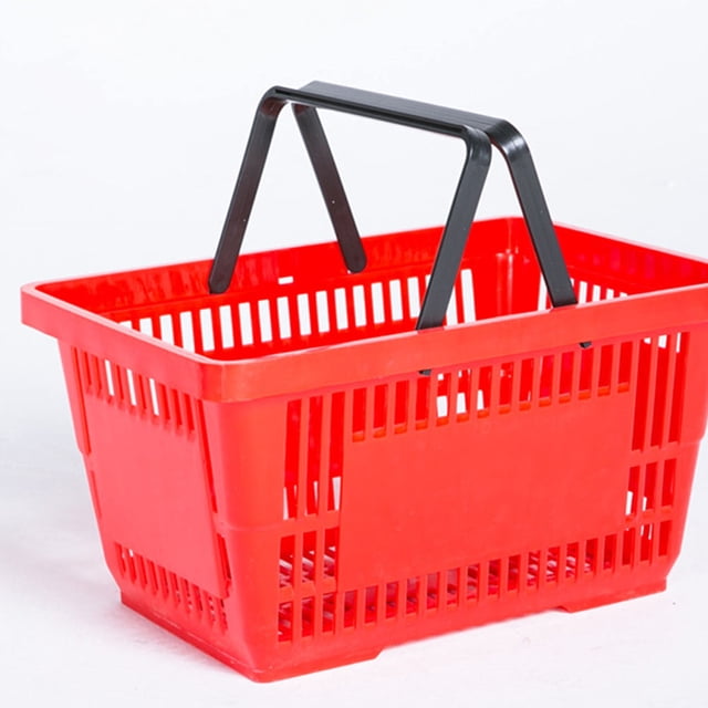 DEEPCRAFF Kitchen Shopping Basket Handheld Basket Red for General Users 1Pc