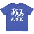 thumbnail image 3 of Inktastic Gift for Aunts | One of a Kind Auntie (white) Youth T-Shirt, 3 of 5