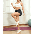 thumbnail image 4 of Pantalones Cortos Deportivos para Mujer, para Gimnasio, Yoga, Correr, Tenis, Falda Pantalón, Ropa Informal de Verano. Negro S, 4 of 8