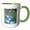 Green/White, variant on 3drose, Seven Swans A-swimming - Animal, Religious Symbolism, Twelve Days of Christmas, Swan, Christmas, 11oz Mug