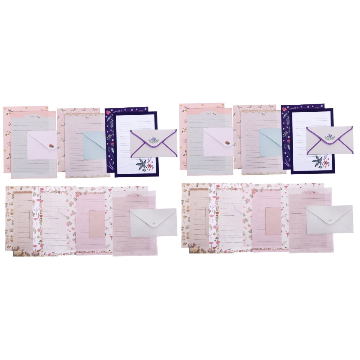 unbranded 16 Sets  Cartoon A5 Letter Writing Paper Stationery Letter Paper with Envelopes