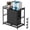Black, variant on Metal 2-Tier Mobile Computer Tower Stand, Rolling CPU Holder Cart with Caster Wheels, Under Desk Printer & Fax Stand for Home Office, Black