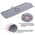 thumbnail image 4 of 2 Pack Silicone Faucet Water Catch Mat, Kitchen Sink Faucet Mat, Splash Guard, Sink Behind Faucet Protect Kitchen Countertop Bathroom, 4 of 5