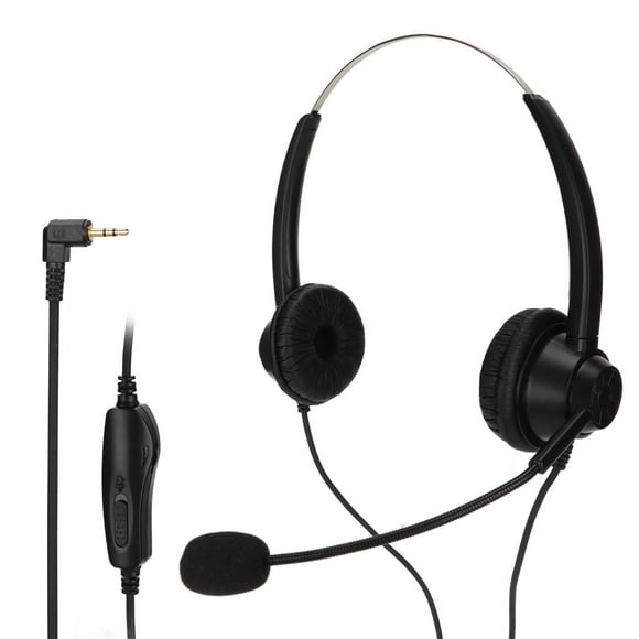 Call Center Earphone,2.5mm Telephone Headset Binaural Customer Service Headphone Business Headphone Best in its Class