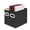 Black, variant on File Organizer Box with Handle – Cardboard Hanging File Folder Storage Crate for Desk, Office, School, or Home – Colorful Portable Filing Box, Document Organizer, Magazine Holder