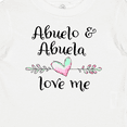 thumbnail image 4 of Inktastic Abuelo and Abuela Love Me Heart Grandchild Boys or Girls Baby T-Shirt, 4 of 5