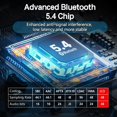 thumbnail image 4 of LE Bluetooth Transmisor Receptor de Audio V5.4 LC3 Adaptador de Música Hifi para Auriculares TV Altavoz Bluetooth Conector de 3,5 mm, 4 of 5