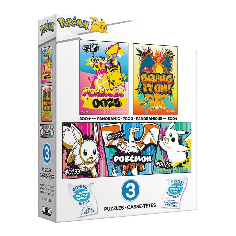 Buffalo 3 In 1 Pokemon Multipack Jigsaw Puzzle - Walmart.ca