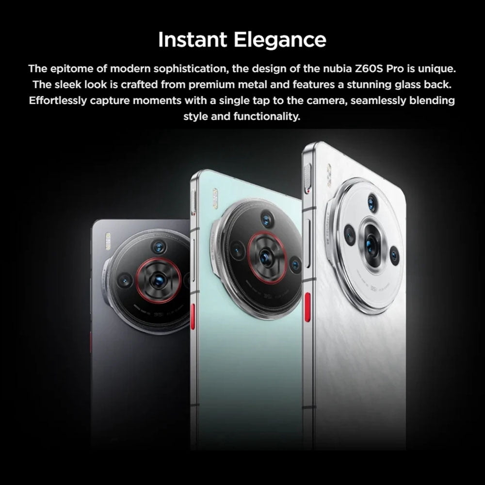 Nubia Z60S Pro 5G Smartphone 6.78inch AMOLED Screen 16GB+512GB AI Photography Unlocked NX725J Black