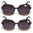 thumbnail image 2 of 2 Pairs Oversized Women Bifocal Reading Sunglasses Reader Glasses Butterfly Metal Temple Lion Head +2.25, 2 of 3