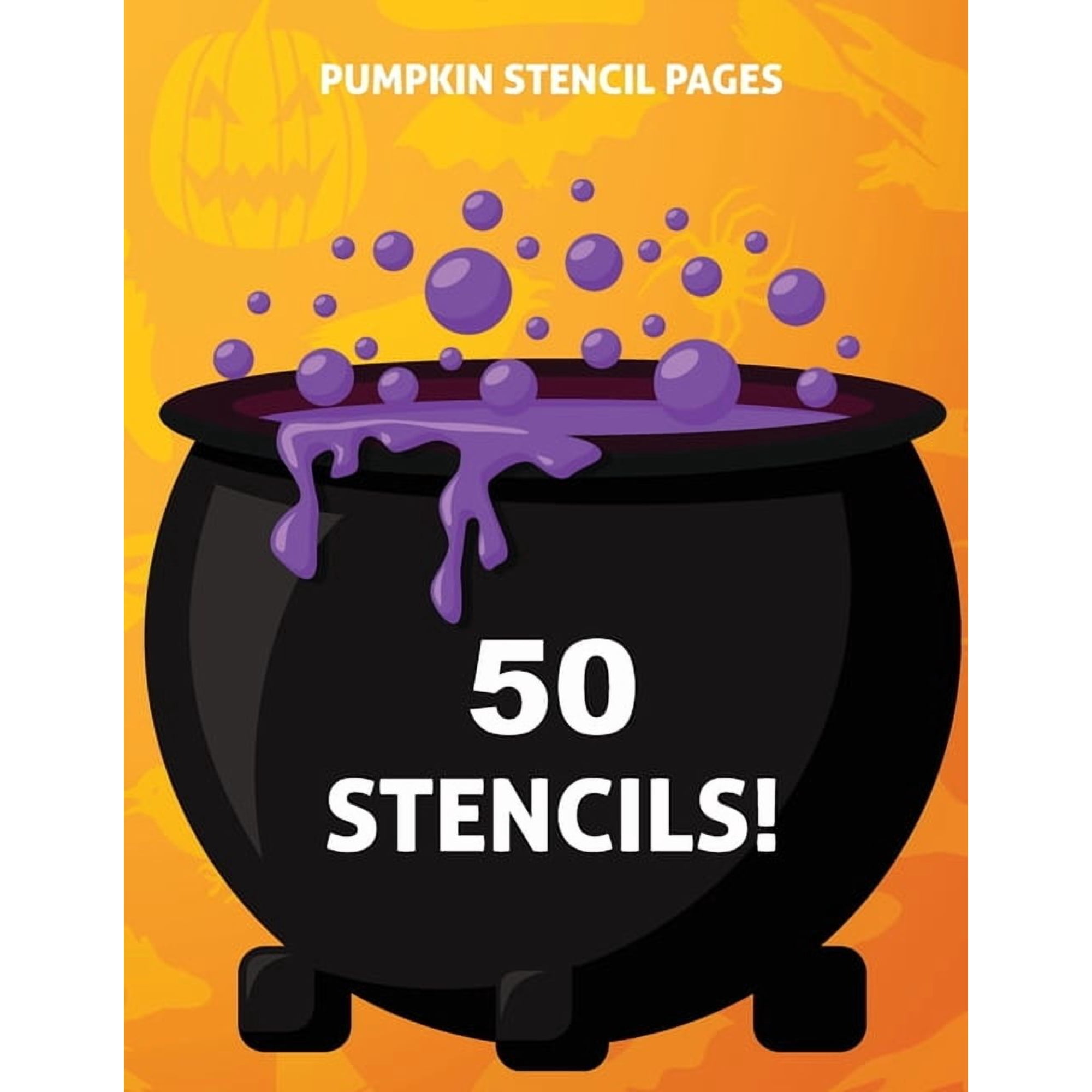 Pumpkin Stencil Pages: 50 Stencils, (Paperback)