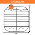 thumbnail image 6 of Air Fryer Wire Rack for Gourmia GAF798 GAF716 7QT Air Fryer, 8''×8''Stainless Steel Food Grade Air Fryer Accessories, 6 of 7