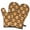 Checkered Pumpkin Halloween, variant on Cute Oven Mitts,Classic Elements Halloween Pattern Oven Mitt 2-Pack Set,Kitchen Gloves for Oven,Heat Resistant Oven Mitts 7.7"x12"