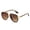 Leopard Frame/Tea, variant on Retro Aviator Sunglasses for Women Men Metal Double Bridge Aviators Sun Glasses