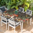 thumbnail image 2 of Spring Mushrooms Table Cloths for 5 Foot Rectangle Tables, Farmhouse Pastoral Botanical Brown Wood Patio Waterproof Elastic Fitted Tablecloths, Washable Rectangular Table Cover for Camping, 2 of 8