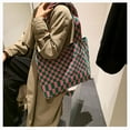 thumbnail image 3 of Tote Chic Checkerboard Simple Casual Soft Women Girlsknitted Bolso de hombro Zulema  Bolso de mujer, 3 of 8