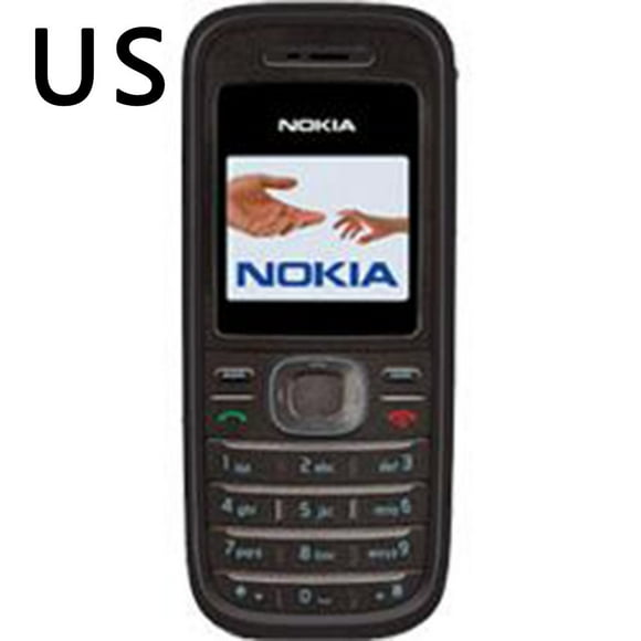 YellowDell 32MB Téléphone Portable de Rechange pour les Personnes Âgées avec Lampe de Poche Téléphone Portable pour Nokia 1208 Noir