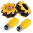 thumbnail image 1 of Robot Mecanum Roue, Robot Roue ABS Matériau Motoréducteur Grand Angle Drif Forme de Roue Artificielle pour Petit Robot pour Voiture Intelligente DIY, 1 of 8