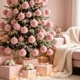 thumbnail image 2 of Hvmvliv Flocked Christmas Ball Ornament Velvet Xmas Tree Hanging Bauble Shatterproof for Holiday Party Decor, 2 of 6