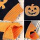 thumbnail image 4 of Pet Halloween Costume Holiday Pumpkin Knitted Sweater Pets Dogs Autumn Winter Warm Costume, 4 of 4