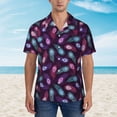thumbnail image 4 of Goofa Peacock Feathers3 Hawaiian Shirt for Men, Unisex Summer Beach Casual Short Sleeve Button Down Shirts,Aloha Tropical Floral print shirt-XX-Large, 4 of 9