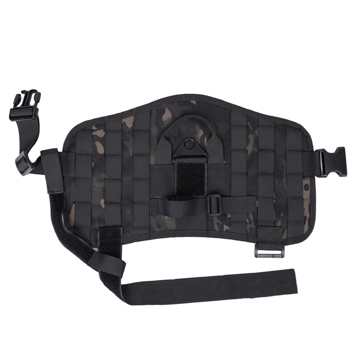 multicam black dog harness