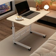 Standing Desk Adjustable Height, Small Standing Desk with Wheels, Mobile Portable Rolling Laptop PC Table Adjustable Height Computer Workstation for Home Office Study Bedroom
