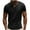Black, variant on YLSDY Mens Muscle Slim Fitted T Shirts V Neck Longline Henley Shirt Summer Casual Gym Workout Athletic Cotton Tees Brown S