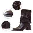 thumbnail image 5 of KANG Winter Fashion Ankle Boots On Collar Bow Knot Comfortable Casual Dress Shoes, 5 of 9