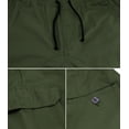 thumbnail image 3 of Men's Casual Cargo Pants Elastic Waist Gym Workout Athletic Sport Joggers (Olive, 30x32), 3 of 3