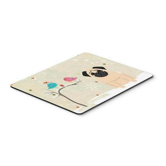 Carolines Treasures Christmas Presents Between Friends Pug Fawn Mouse Pad - Hot Pad or Trivet