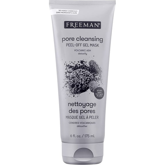 Freeman Beauty Feeling Legendary Pore Clearing PeelOff Mask With Volcanic Ash, 6 Fl Oz, Black (45761-0x6)