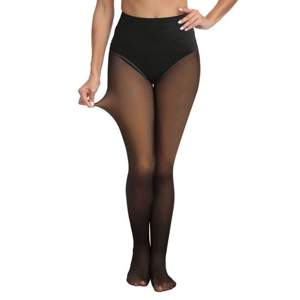 Gibobby Leggings Mujer Medias cálidas Color sólido para mujer, medias cálidas transparentes lana invierno para mujer, medias cálidas(Gris, 170G)