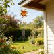 thumbnail image 1 of Campana de viento metálica para decoración de jardín exterior | Adorno colgante de hierro forjado | Campana de viento para patio, balcón o porche, 1 of 6